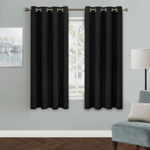 Vista 161 de MYSKY HOME Cortinas Aqua para Armario para Entrada Cortina Opaca para Puerta para Sala de Estar Cortina Oscurecedora de Habitación con Ojales