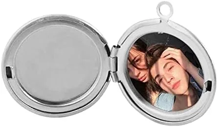Vista 2 de Regalo de 3000 para hija, hijo, papá, mamá, Vengador de Marvel, regalos para novio, novia, aniversario, medallón que sostiene fotos para marido