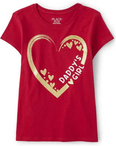 Vista 4 de The Children's Place Girls' Short Sleeve Graphic T-Shirt