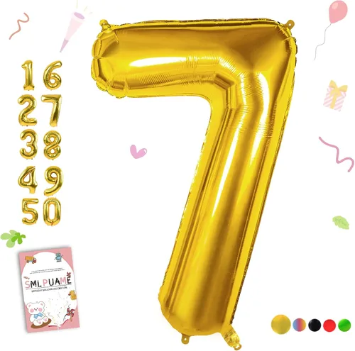 Vista 106 de Globos grandes de 40 pulgadas de números del 0 al 9, globos numéricos para decoración de fiesta de cumpleaños, globos de helio de aluminio