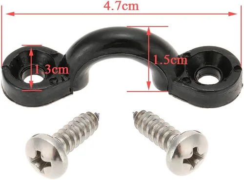 Vista 3 de Docooler Juego de 10 trabillas elásticas de nailon para cubierta con 20 tornillos para barco, kayak, cubierta