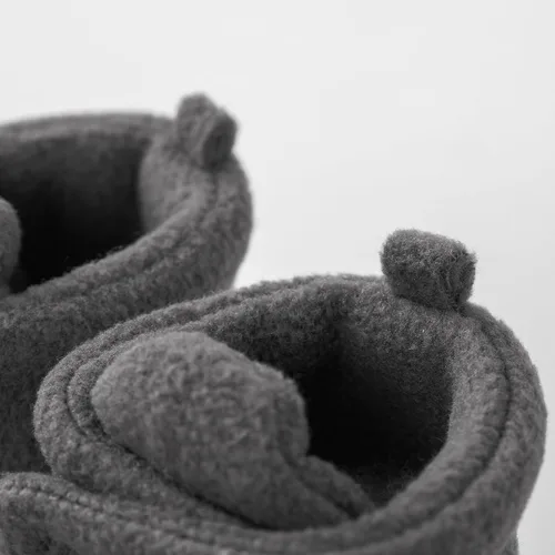 Vista 5 de pureborn Botines de invierno para bebé, de forro polar, antideslizantes, para cuna
