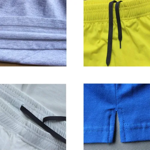 Vista 6 de Pantalones cortos de entrenamiento para hombre, de 3 pulgadas, entrepierna de algodón sin bolsillo