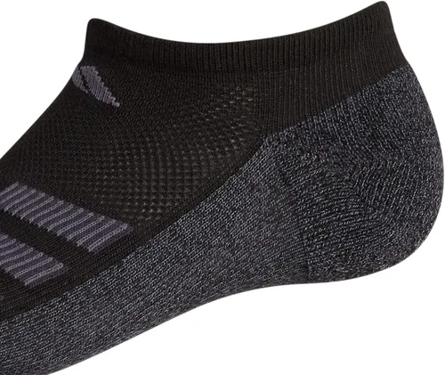 Vista 3 de adidas Men's Kids-Boy'sGirl's Cushioned Angle Stripe No Show Socks (6-Pair)