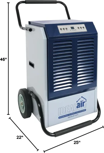 Vista 8 de Ideal-Air Pro Series Deshumidificador 180 Pint - Grado comercial, para talleres e invernaderos