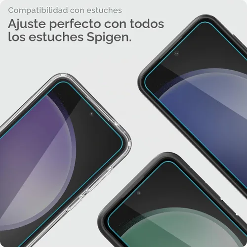 Vista 9 de Spigen GlasTR AlignMaster - Protector de pantalla de vidrio templado para Galaxy S23 FE
