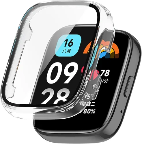 Vista 5 de Funda de reloj compatible con Redmi Watch 3/Watch 3 Lite, protector de pantalla de policarbonato duro, antiarañazos, a prueba de golpes, carcasa 6
