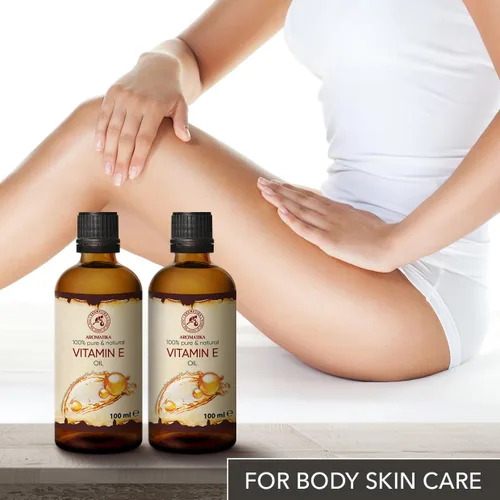 Vista 5 de Aceite de vitamina E 6.8 fl oz - Tocoferol - 100% natural y puro - rico en vitamina E - Aceite antienvejecimiento contra arrugas de todo tipo