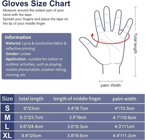 Vista 2 de Guantes de invierno para hombres y mujeres, para pantalla táctil para clima frío, antideslizantes, guantes cálidos con forro térmico de punto suave