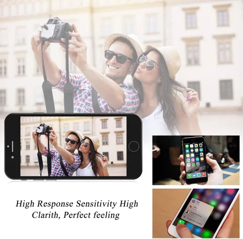Vista 7 de iPhone 8 Plus de repuesto de pantalla negra para iPhone 8 Plus, pantalla LCD y pantalla táctil digitalizador, conjunto completo con kit