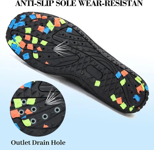 Vista 5 de Chaoslook Zapatos de agua para hombre y mujer, de secado rápido, zapatos de natación descalzos, zapatos de agua para buceo, surf, piscina, playa
