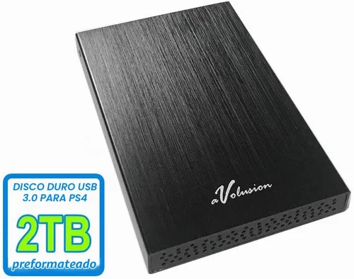 Vista 2 de Avolusion HD250U3 2TB USB 3.0 Disco duro externo portátil para juegos (para PS4, preformateado)