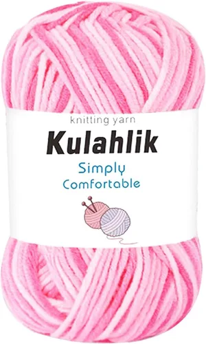 Vista 137 de 50g (1x50g) Hilo Acrílico para Crochet y Tejido, Hilo Degradado Colorido, 1 Rollo de Madejas, Hilo Acrílico Multicolor, Perfecto para Proyectos
