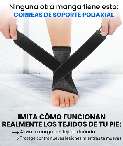 Vista 5 de Koprez Manga para fascitis plantar, alivio de la fascitis plantar, calcetines de fascitis plantar, manga de compresión de tobillo, soporte
