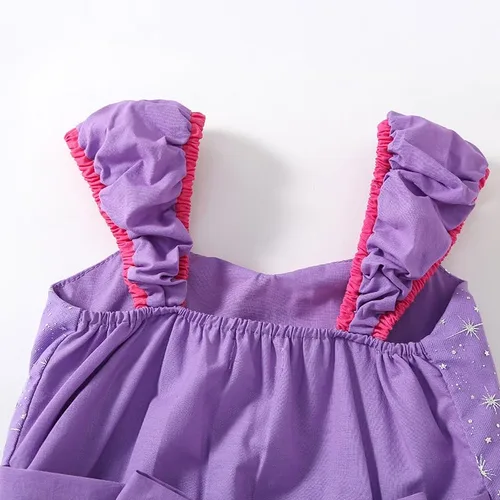 Vista 6 de Disfraz de princesa para niñas, vestido casual de verano para niñas pequeñas