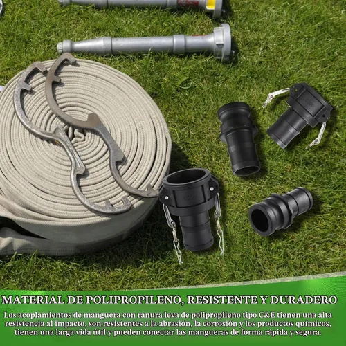 Vista 6 de Juego de 2 accesorios Camlock de 2 pulgadas tipo C y E Tipo C&e