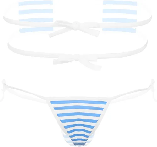 Vista 7 de TiaoBug - Conjunto de lencería para mujer con diseño de corazón bordado