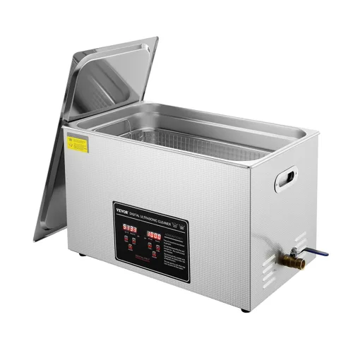 Vista 15 de VEVOR Limpieza Ultrasónica, 1.3L Máquina de Limpieza Profesional de 60W con Temporizador y Calentador, Limpiador Ultrasónico Digital de 40kHz