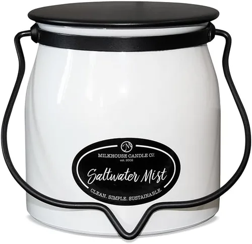 Vista 26 de Milkhouse Candle Company, Cotton Blossom, Creamery Glow Collection Vela perfumada de soya con aroma a flor de algodón: Vela en botella de leche, 14