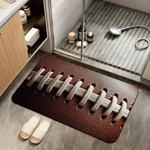 Vista 9 de Tapete de baño antideslizante, decoración de baño con purpurina bendita, tapete de baño plateado de diatomeas de secado rápido, absorbente, alfombra