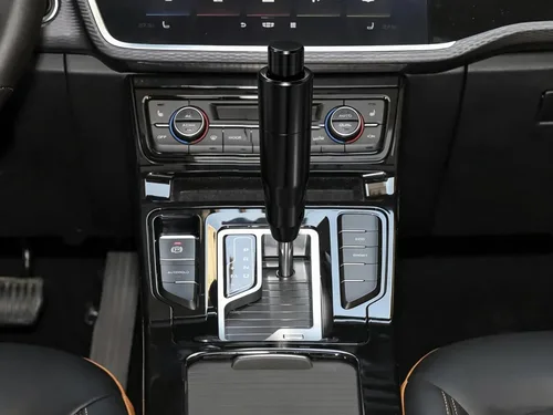 Vista 2 de Lunsom - Pomo de cambio automático de metal para automóvil con botón de presión, palanca de cambio de aleación de aluminio, mango de palanca