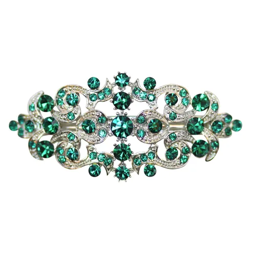 Vista 28 de Faship Precioso pasador floral de cristal AB Rhinestone