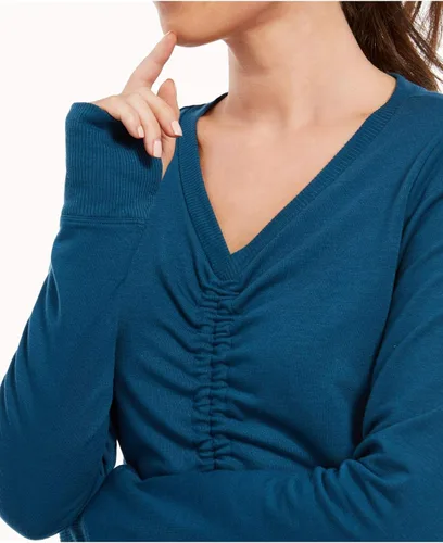 Vista 3 de Ideology Sudadera para correr y entrenar para mujer Verde azulado acuático XL talla extra