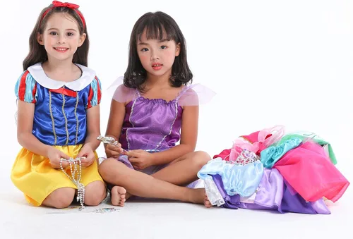 Vista 4 de VGOFUN Disfraz de princesa para niñas y niñas