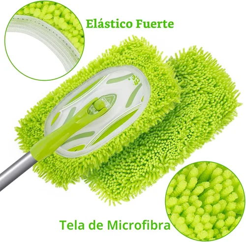 Vista 6 de Unoutur Paños de barrido en seco reutilizables de microfibra Compatibles con Swiffer Sweeper Mopa de limpieza con repuestos de almohadillas