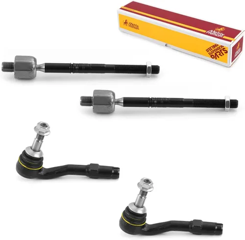 Vista 215 de Metrix Premium Chassis Parts - Kit de 4 piezas de extremos de barra de acoplamiento frontal exterior e interior compatible con Nissan Pathfinder
