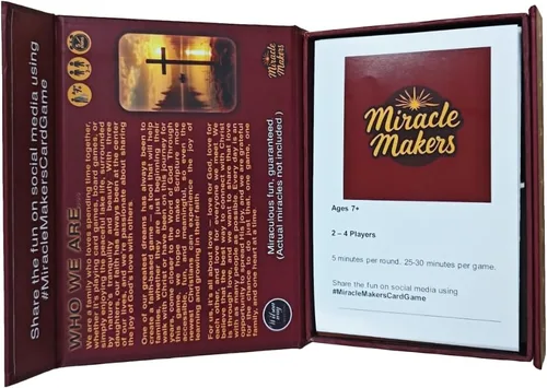 Vista 4 de Miracle Makers - Juego de cartas Temático cristiano, no requiere conocimiento bíblico, diversión no confesional, a partir de 7 años, 2 a 4
