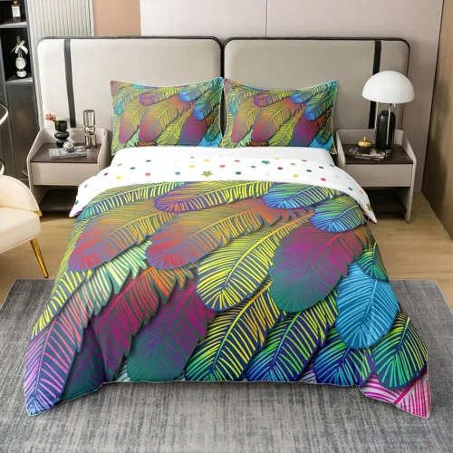 Vista 9 de Juego de funda de edredón de 100 % algodón natural con diseño de la Torre Eiffel para parejas, juego de ropa de cama floral rosa, funda de edredón