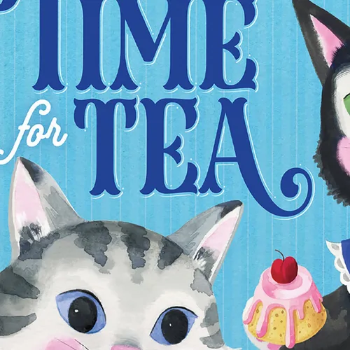 Vista 8 de eeBoo Kitten's Time for Tea Spinner Game, Story Building, 2-4 jugadores