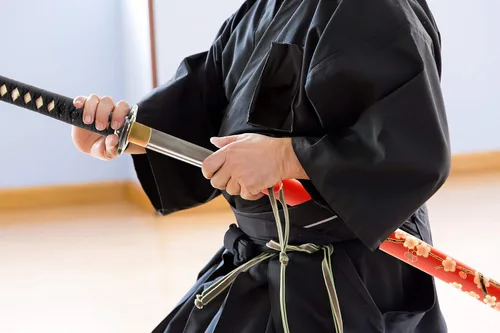 Vista 6 de Handmade Sword – Espada Samurai Katana, práctica, forjada a mano, acero al carbono 1045, templada al calor / arcilla, enredadera completa, afilada