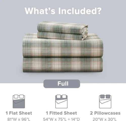 Vista 68 de Comfort Spaces Sábanas 100% Algodón Twin XL, Transpirables, Naturalmente Frescas, Sábanas de Algodón Suave con Bolsillo Elástico de 14 Pulgadas que