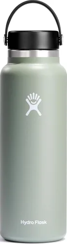 Vista 84 de Hydro Flask Botella de agua – Acero inoxidable aislado – Tapa flexible de boca ancha, antiderrames, a prueba de fugas y recargable en agave de 20