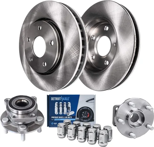 Vista 55 de Detroit Axle - 4WD - Rotores de disco delantero de 13.031 in de repuesto para Ford Excursion F-250 F-350 Super Duty 1999-2004 - Juego de 3 piezas