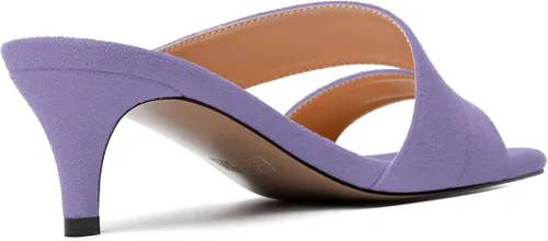 Vista 5 de MODENCOCO Sandalias casuales de tacón bajo para mujer, de gamuza y puntera cuadrada, 2 pulgadas