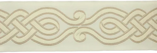 Vista 19 de Muestra 0.27 yardas 2.7 "cinta de jacquard de ajuste de cortinas en espiral para sus cortinas cortinas cortinas bandas cinta de ajuste V1 142 Beige