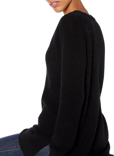 Vista 3 de Goodthreads Suéter de algodón con cuello en V profundo para mujer