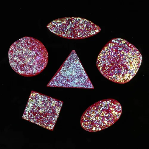 Vista 4 de GEMHUB Rainbow Multi Color Druzy Stone 100 Quilates Lote De 5 Unids Forma De Mezcla De Piedras Preciosas Sueltas Para La Fabricación De Joyas