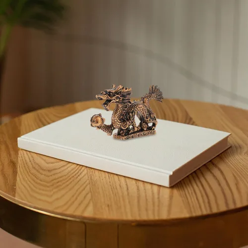 Vista 7 de Fengshui - Estatua de dragón del zodiaco chino 2024, escultura de dragón de resina para el hogar, oficina, decoración de mesa, recuerdo de bendición
