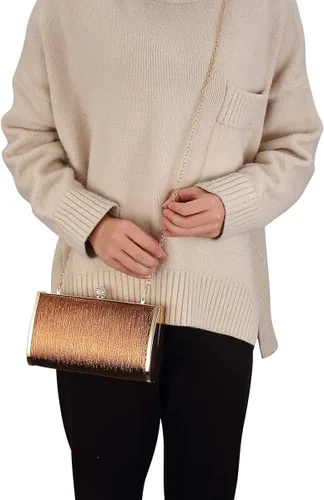 Vista 2 de Bolsos de embrague de noche para mujer, marco de metal, bolso de noche, bolso de noche, bolso de boda, fiesta de graduación, cócteles nupciales