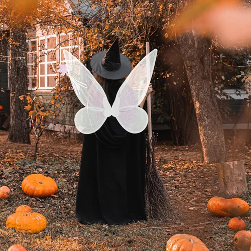 Vista 8 de Fairy Wings, Fairy Costume for Women, Butterfly Wings for Adults Kids, Halloween Costume Angel Wings Dress Up Party Favor