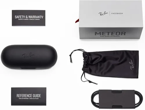Vista 3 de Ray-Ban Stories Lentes inteligentes Meteor Square con foto video y audio