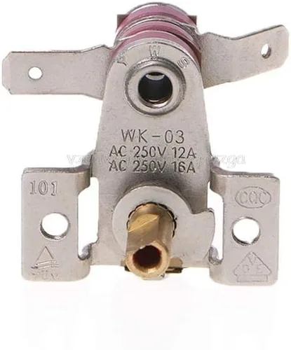 Vista 3 de Switch AC 250V 16A Adjustable 90 Celsius Temperature Switch Bimetallic Heating Thermostat DT-200 Je21 19
