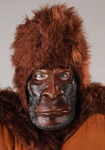 Vista 2 de Disfraz de pie grande para hombre, disfraz de Sasquatch de talla grande, traje y máscara de pie grande