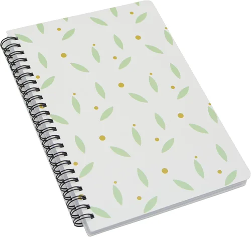 Vista 8 de Yansanido 4 cuadernos en espiral A5, tapa dura gruesa con diseño de margaritas de 0.315 in, 4 colores, 80 hojas (160 páginas) para estudio y notas