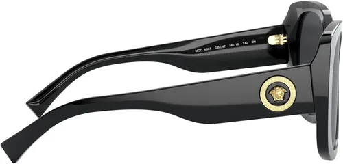Vista 3 de Gafas de sol Versace VE 4387 F Ajuste asiático GB187 Negro, Negro