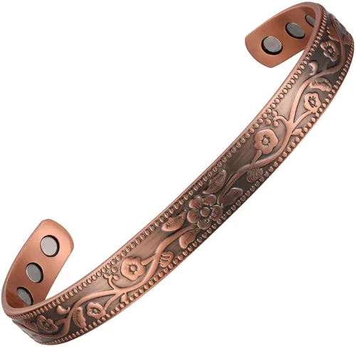 Vista 12 de Minimalist Design Magnetic Field Cuff Bracelets for Men & Women - Ultra Strength - Adjustable